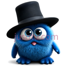 卡通角色,可爱,蓝色PNG