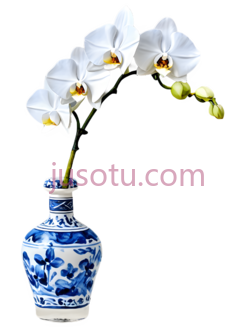 花瓶,青花瓷,蓝色,白色PNG