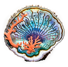 贝壳,自然,蓝色,紫色,橙色PNG