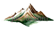 山脉,抽象,白色, 绿色PNG