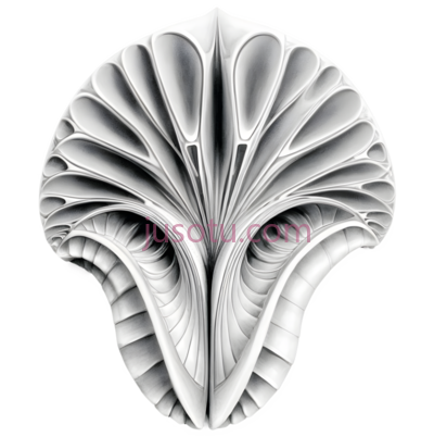 贝壳,抽象,白色, PNG
