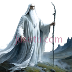 巫师,神秘,白色PNG