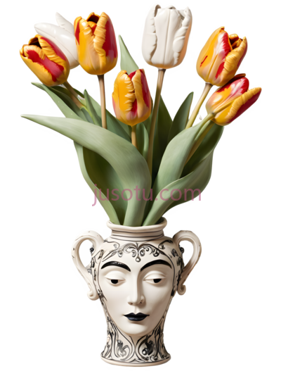 花瓶,古典,白色, PNG