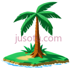 岛屿,卡通,绿色, 棕色, 蓝色PNG