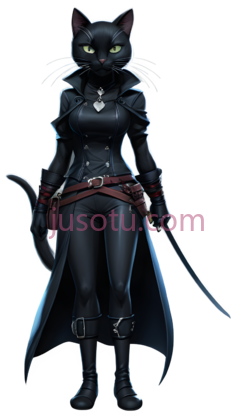 猫娘,哥特式,黑色PNG