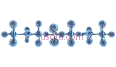 分子结构,3D建模,蓝色, PNG