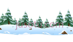 雪松树,卡通,绿色PNG