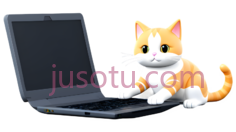 小猫,卡通,橙色,白色PNG