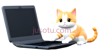 小猫,卡通,橙色,白色, PNG