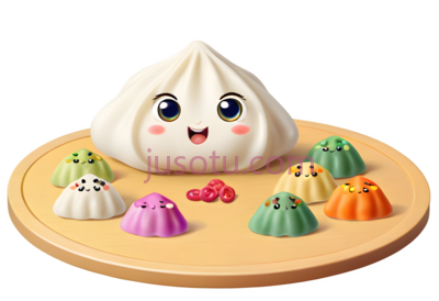 蒸饺,卡通,白色, PNG