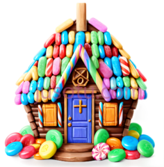 糖果屋,卡通,多彩PNG