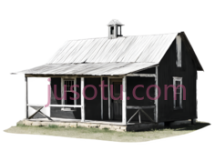 小木屋,乡村,灰色PNG