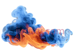 烟雾,抽象,蓝色,橙色PNG