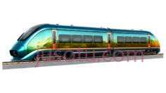火车,现代,彩虹色PNG