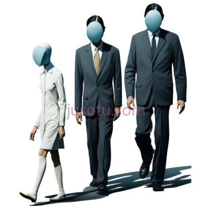 人物,商务装,深蓝色, PNG