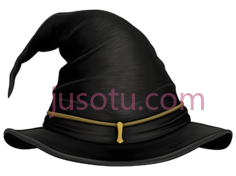 帽子,巫师帽,黑色PNG