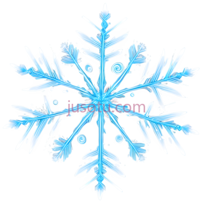 水墨,雪花, PNG