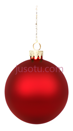 圣诞球,光滑,红色PNG