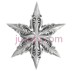 雪花,复杂,对称,银色PNG