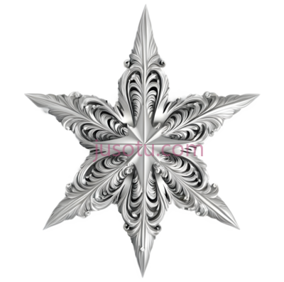 雪花,复杂,对称,银色, PNG