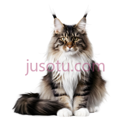 猫,长毛,棕色,黑色,白色PNG