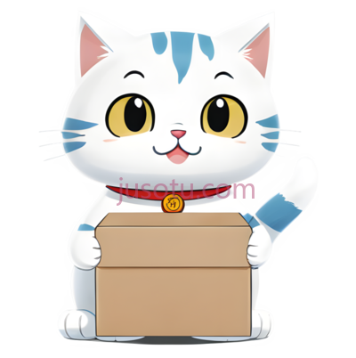 猫,卡通,白色,蓝色,黄色, PNG