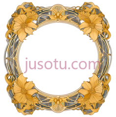 花纹,复古,金色PNG