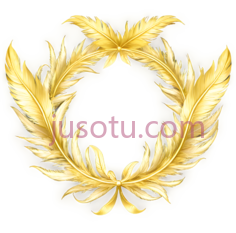 花环,古典,金色PNG