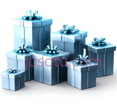 礼物盒,现代,白色PNG