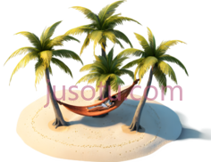 吊床,棕色PNG
