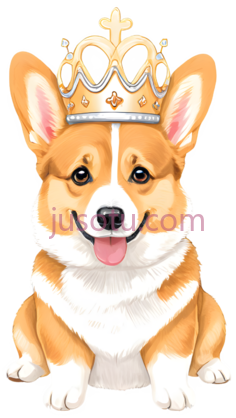 柯基犬,卡通,棕色,白色PNG