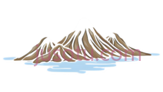 山峰,卡通,白色,棕色PNG