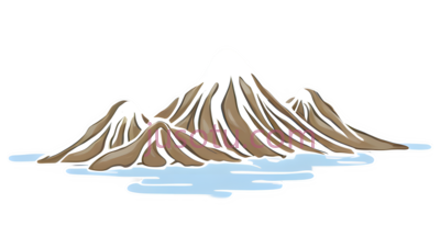 山峰,卡通,白色,棕色, PNG