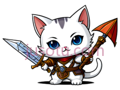 卡通猫,可爱,白色,灰色PNG