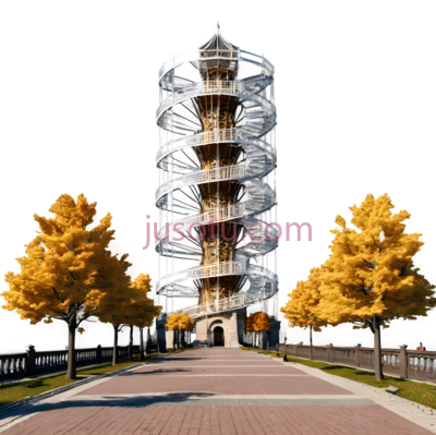 螺旋楼梯,现代建筑,白色, PNG