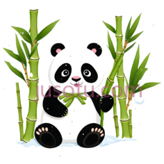 熊猫,卡通,白色,黑色PNG