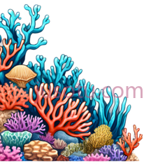 珊瑚礁, PNG