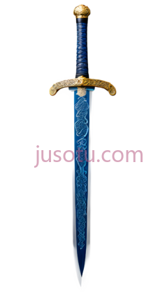 剑,装饰性,蓝色,金色PNG