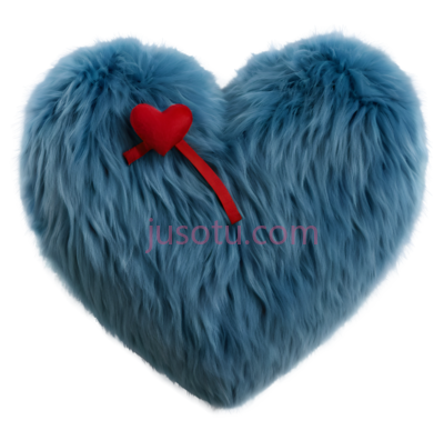 毛绒心形,玩具, PNG