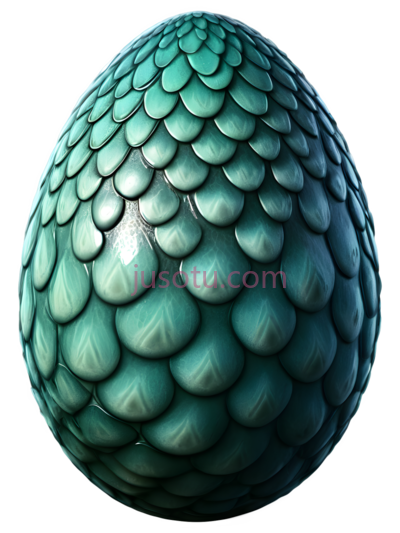 龙蛋,3D,绿色, PNG