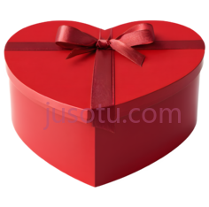 礼物盒,心形,红色PNG