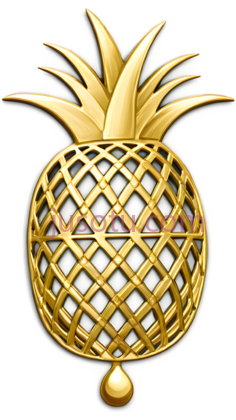 菠萝,抽象,金色PNG