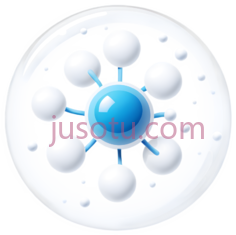 分子结构,抽象,蓝色,白色PNG