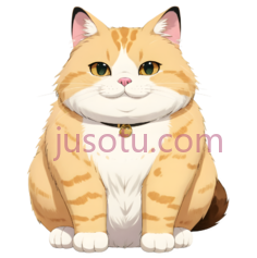 猫,卡通,橘色,白色PNG