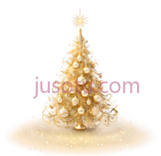 圣诞树,现代,金色PNG