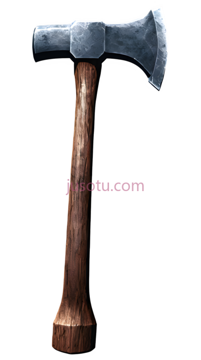 斧头,卡通,银色,棕色, PNG