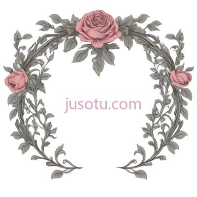 花环,玫瑰, PNG