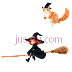 猫,女巫,卡通,橘色,黑色,橙色PNG
