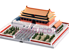 天安门,中国古典建筑,红色,金色PNG