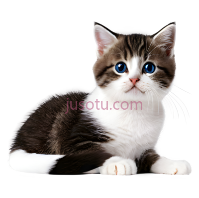 小猫,卡通,白色,黑色,棕色, PNG